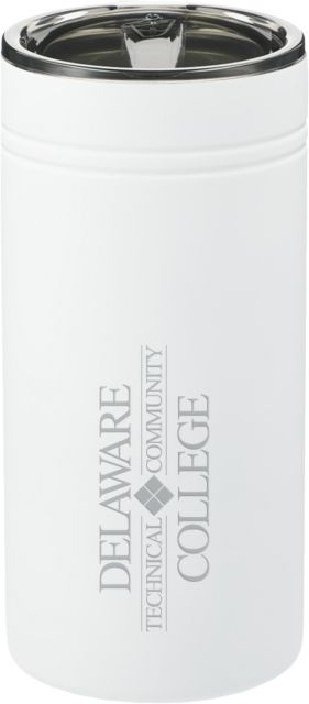 Delaware Tech CC Sherpa Vacuum Tumbler & Insulator 12oz Delaware Tech Flat Wordmark Engraved - ONLINE ONLY