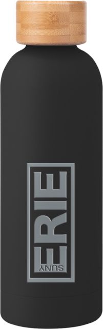 Erie CC Blair Stainless Bottle w/ Bamboo Lid 17 oz SUNY Erie Wordmark Engraved - ONLINE ONLY