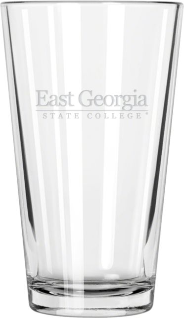 East Georgia State Libbey Pint Glass 16oz Primary Mark Engraved - ONLINE ONLY