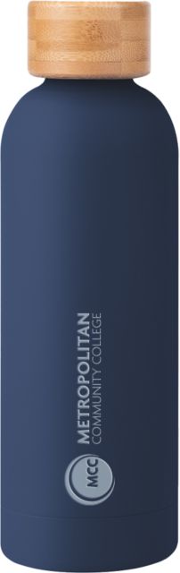 Metropolitan Longview Blair Stainless Bottle w/ Bamboo Lid 17 oz Metropolitan Community College Engraved - ONLINE ONLY