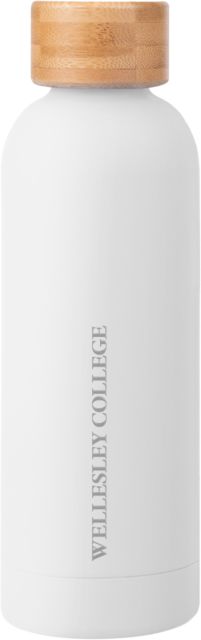 Wellesley Blair Stainless Bottle w/ Bamboo Lid 17 oz Wellesley College Wordmark Engraved - ONLINE ONLY