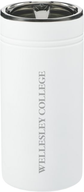 Wellesley Sherpa Vacuum Tumbler & Insulator 12oz Wellesley College Wordmark Engraved - ONLINE ONLY