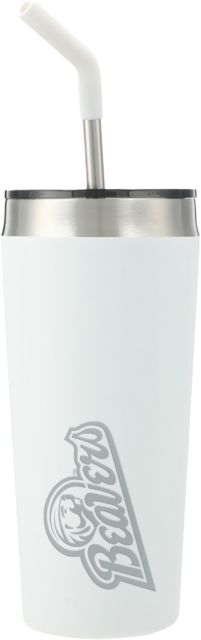 Bemidji State Faye Vacuum Tumbler w/ Stainless Straw 20 oz BSU Beavers Engraved - ONLINE ONLY