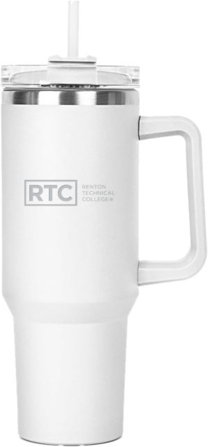 Renton Hippo Mug & Straw Lid with Twist Closure 40 oz Renton Technical College Engraved - ONLINE ONLY