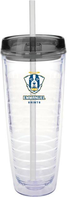Emmanuel Tritan Double Wall Tumbler w/Charcoal Top 26oz Primary Logo - ONLINE ONLY