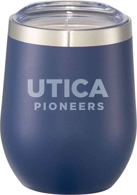 Utica Corzo Vacuum Insulated Cup 12oz Utica Pioneers - Athletic Wordmark Engraved - ONLINE ONLY