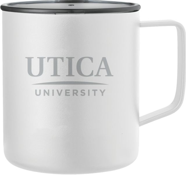 Utica Rover Camp Vacuum Insulated Mug 14oz Utica University Insitiutional Wordmark Engraved - ONLINE ONLY