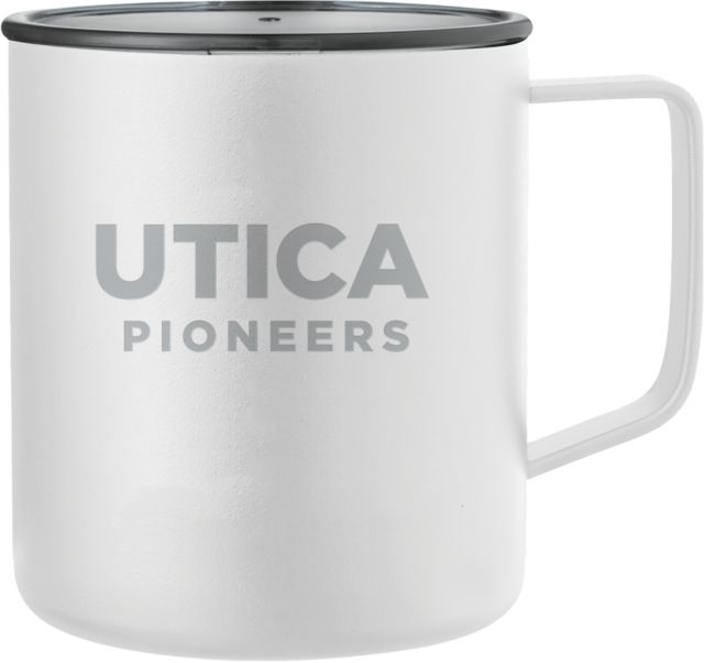 Utica Rover Camp Vacuum Insulated Mug 14oz Utica Pioneers - Athletic Wordmark Engraved - ONLINE ONLY