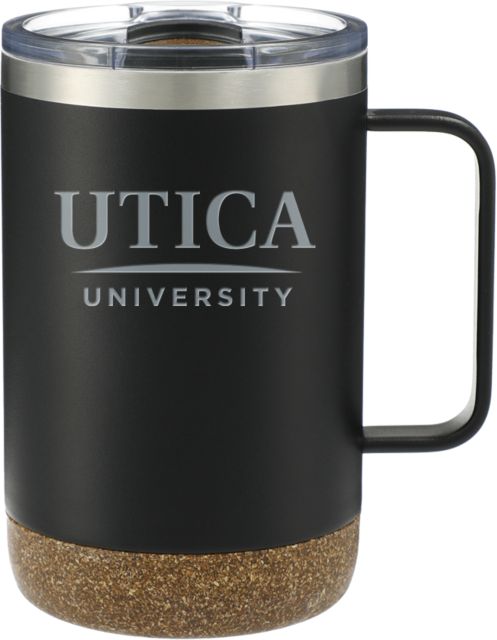 Utica Valhalla Vacuum Insulated Camp Mug 14oz Utica University Insitiutional Wordmark Engraved - ONLINE ONLY