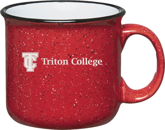 Triton Campfire Mug 15 oz Triton College Primary Wordmark Flat Engraved - ONLINE ONLY