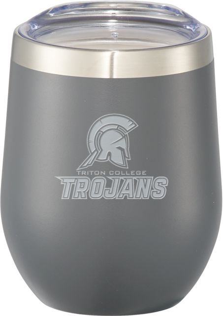 Triton Corzo Vacuum Insulated Cup 12oz Triton College Trojans - Official Athletics Mark Engraved - ONLINE ONLY