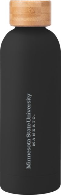 MSU Mankato Blair Stainless Bottle w/ Bamboo Lid 17 oz Minnesota State University - Mankato Wordmark Engraved - ONLINE ONLY