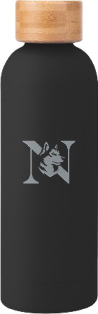 Northeastern Blair Stainless Bottle w/ Bamboo Lid 17 oz Northeastern Monogram King Husky Lock Up Engraved - ONLINE ONLY