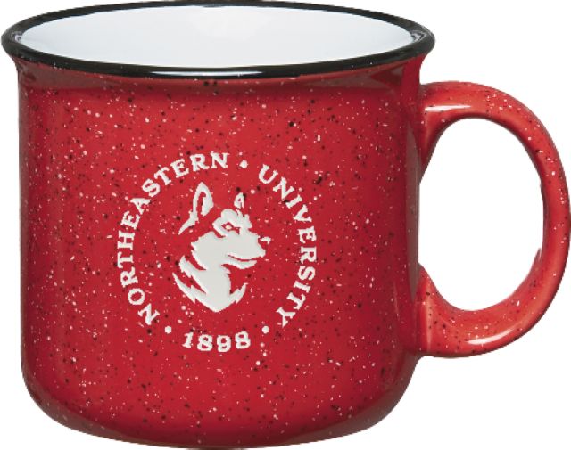 Northeastern Campfire Mug 15 oz Northeastern Ring Lockup King Husky Engraved - ONLINE ONLY
