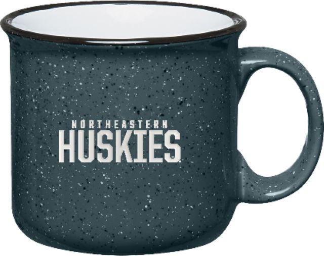 Northeastern Campfire Mug 15 oz Huskies Wordmark Engraved - ONLINE ONLY