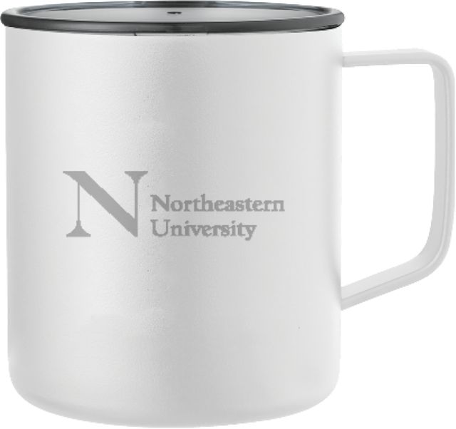 Northeastern Rover Camp Vacuum Insulated Mug 14oz Northeastern University N Wordmark Engraved - ONLINE ONLY