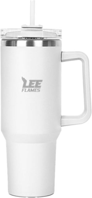 Lee University Hippo Mug & Straw Lid with Twist Closure 40 oz Lee Flames  Engraved - ONLINE ONLY