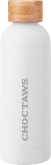Mississippi College Blair Stainless Bottle w/ Bamboo Lid 17 oz MC Choctaws Wordmark Engraved - ONLINE ONLY
