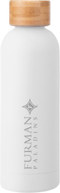 Furman Blair Stainless Bottle w/ Bamboo Lid 17 oz Furman Paladins Diamond Wordmarks Engraved - ONLINE ONLY
