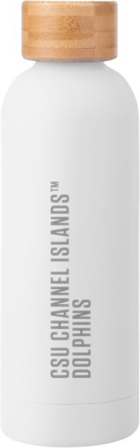 Channel Islands Blair Stainless Bottle w/ Bamboo Lid 17 oz CSU Channel Islands Dolphins Engraved - ONLINE ONLY