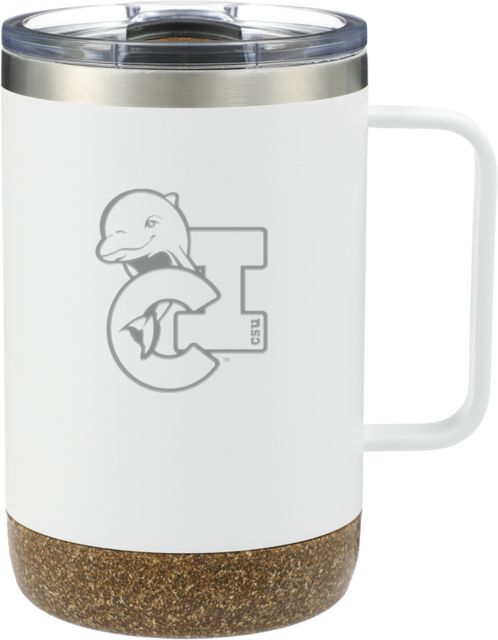 Channel Islands Valhalla Vacuum Insulated Camp Mug 14oz CSU Channel Islands Primary Mark with Dolphin Engraved - ONLINE ONLY