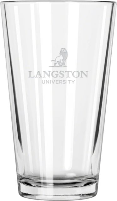 Langston Libbey Pint Glass 16oz Primary Mark  Engraved - ONLINE ONLY