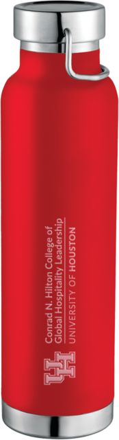 Univ of Houston Thor Insulated Bottle 22oz Conrad N Hilton College of Global Hospitality Leadership Engraved - ONLINE ONLY
