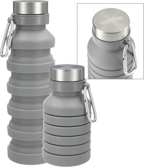 Laurel Ridge Zigoo Silicone Collapsible Bottle 18oz Wordmark Horizontal Engraved - ONLINE ONLY