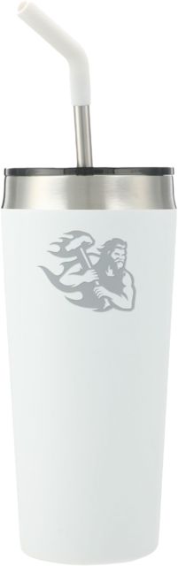 Cal U PA Faye Vacuum Tumbler w/ Stainless Straw 20 oz California Vulcan Mascot Engraved - ONLINE ONLY