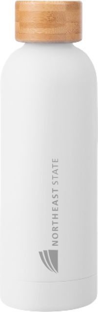 Northeast State Blair Stainless Bottle w/ Bamboo Lid 17 oz Northeast State with Icon Flat Engraved - ONLINE ONLY