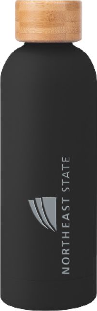 Northeast State Blair Stainless Bottle w/ Bamboo Lid 17 oz Northeast State with Icon Stacked Engraved - ONLINE ONLY