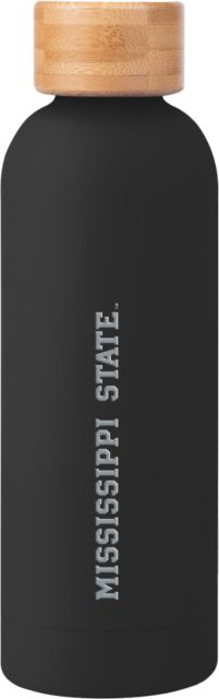 Mississippi State Blair Stainless Bottle w/ Bamboo Lid 17 oz Mississippi State Flat Word Mark Engraved