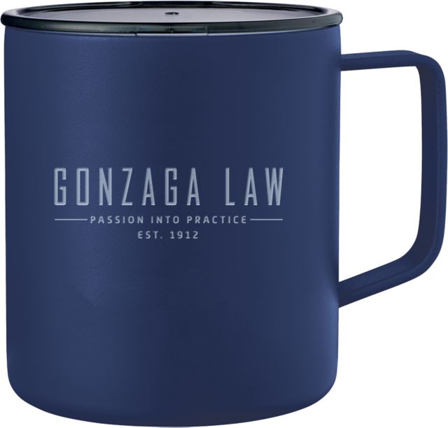 Gonzaga Rover Camp Vacuum Insulated Mug 14oz Gonzaga Law Seal Engraved - ONLINE ONLY