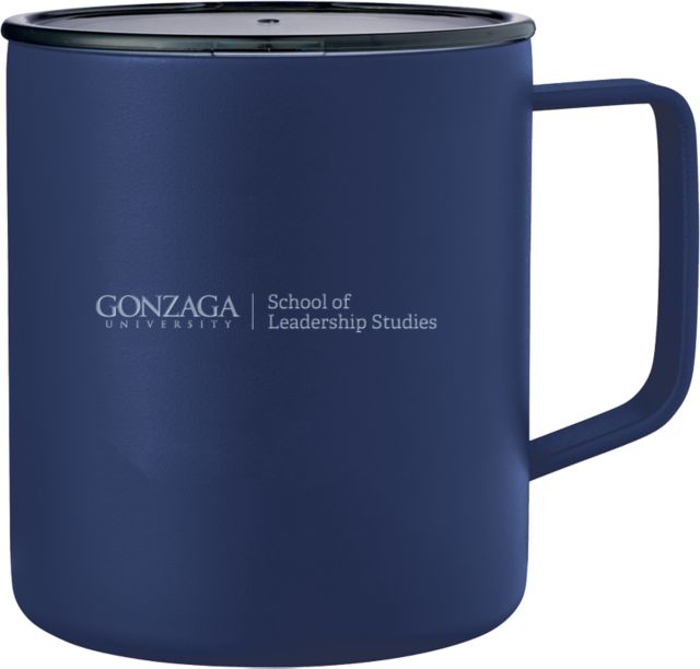 Gonzaga Rover Camp Vacuum Insulated Mug 14oz School of Leadership Studies - Gonzaga Horizontal Engraved - ONLINE ONLY