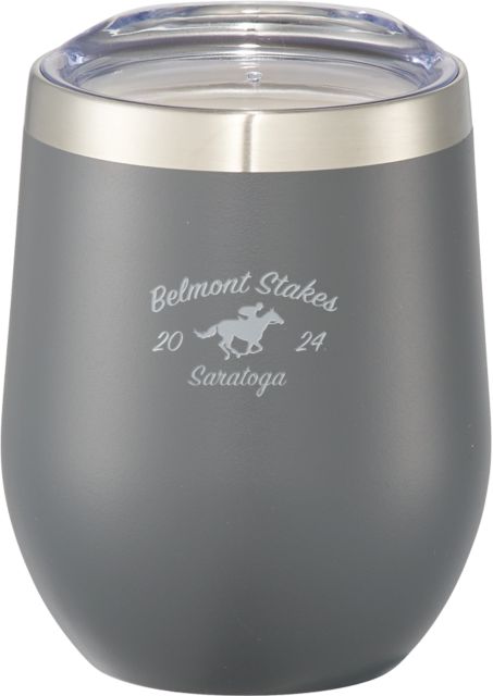 2024 Belmont Stakes Corzo Vacuum Insulated Charcoal Cup 12oz