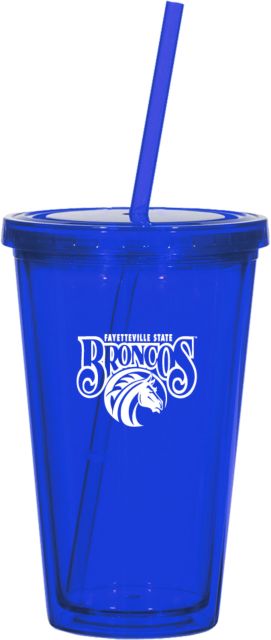 Fayetteville Madison Double Wall Tumbler w/Straw 16oz Official Logo - ONLINE ONLY