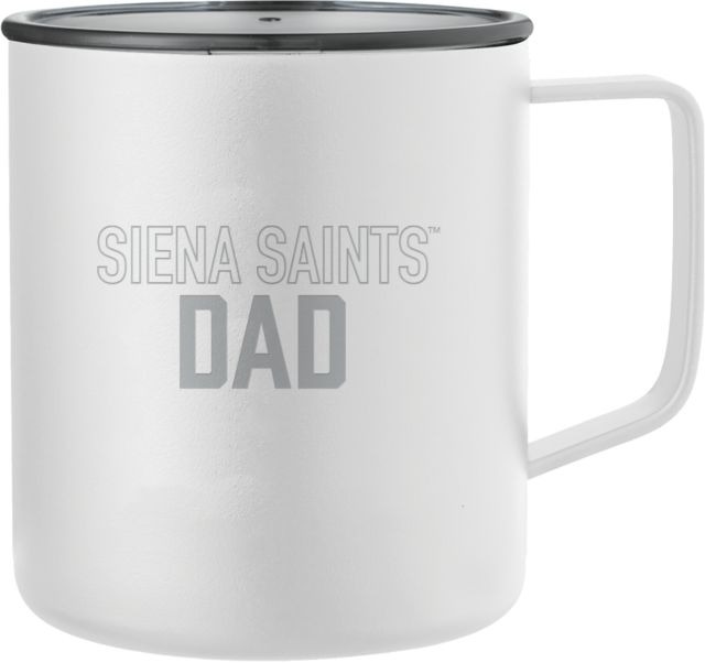 Siena Rover Camp Vacuum Insulated Mug 14oz Siena Saints Dad Engraved - ONLINE ONLY