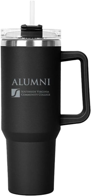 Virginia CC System Hippo Mug & Straw Lid with Twist Closure 40 oz Alumni - Southside Virginia Community College Engraved - ONLINE ONLY