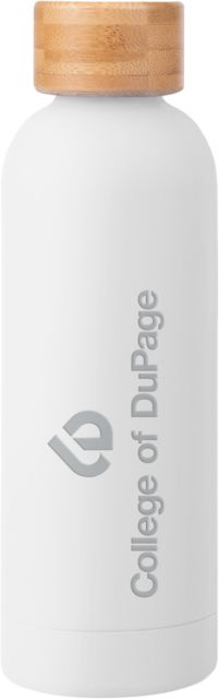 DuPage Blair Stainless Bottle w/ Bamboo Lid 17 oz College of DuPage Stacked Engraved - ONLINE ONLY