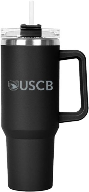 South Carolina Beaufort Hippo Mug & Straw Lid with Twist Closure 40 oz USCB Institutional Wordmark Engraved - ONLINE ONLY