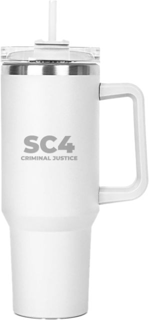 St. Clair  Hippo Mug & Straw Lid with Twist Closure 40 oz SC4 - Criminal Justice Engraved - ONLINE ONLY