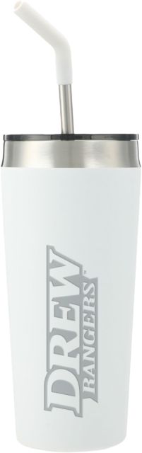 Drew University Faye Vacuum Tumbler w/ Stainless Straw 20 oz Drew Rangers Engraved - ONLINE ONLY
