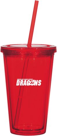 MSUM Madison Double Wall Tumbler w/Straw 16oz Official Logo - ONLINE ONLY