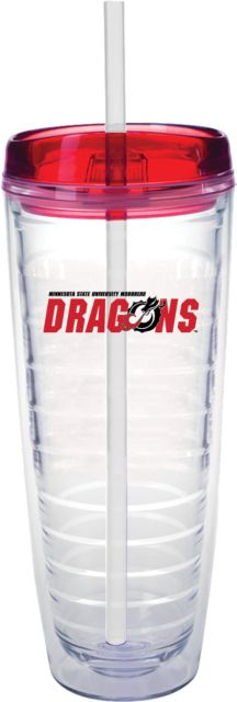 MSUM Tritan Double Wall Tumbler w/Red Top 26oz Official Logo - ONLINE ONLY