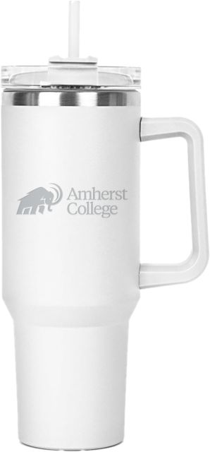 Amherst College Hippo Mug & Straw Lid with Twist Closure 40 oz Mammoth Amherst College Lock Up Engraved - ONLINE ONLY