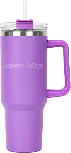 Amherst College Hippo Mug & Straw Lid with Twist Closure 40 oz Amherst College Flat Engraved - ONLINE ONLY