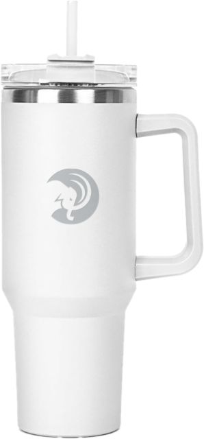 Amherst College Hippo Mug & Straw Lid with Twist Closure 40 oz Circle Mammoth Head Engraved - ONLINE ONLY