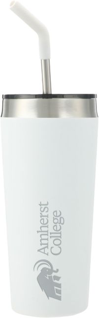 Amherst College Faye Vacuum Tumbler w/ Stainless Straw 20 oz Mammoth Amherst College Lock Up Engraved - ONLINE ONLY