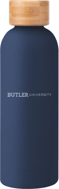 Butler Blair Stainless Bottle w/ Bamboo Lid 17 oz Butler University Wordmark Engraved - ONLINE ONLY