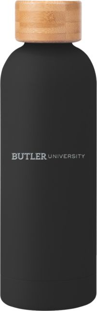 Butler Blair Stainless Bottle w/ Bamboo Lid 17 oz Butler University Wordmark Engraved - ONLINE ONLY